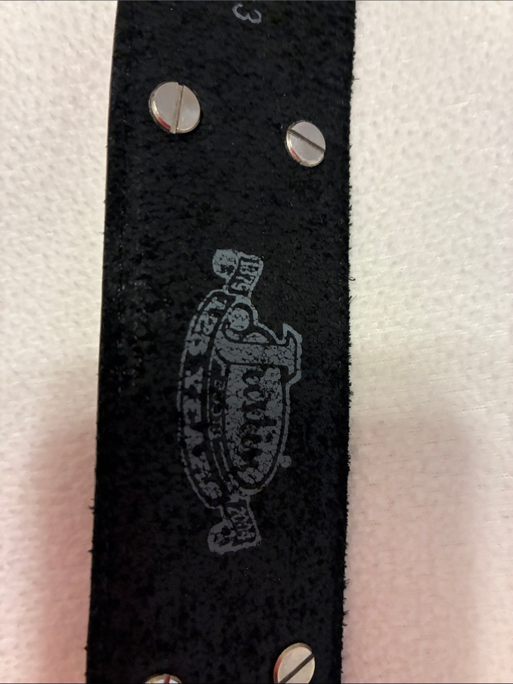 Justin Boots Black and Brown Leather Belt with Silver Buckle - Picture 4 of 5